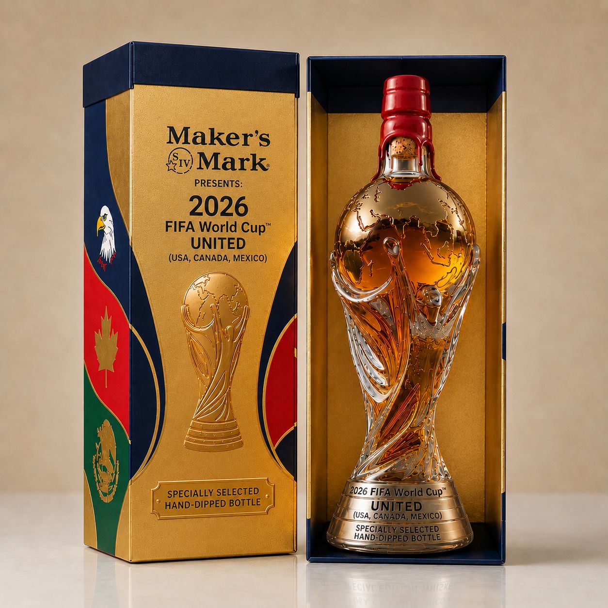 Edición Copa Mundial 2026 - Decantador de Whisky