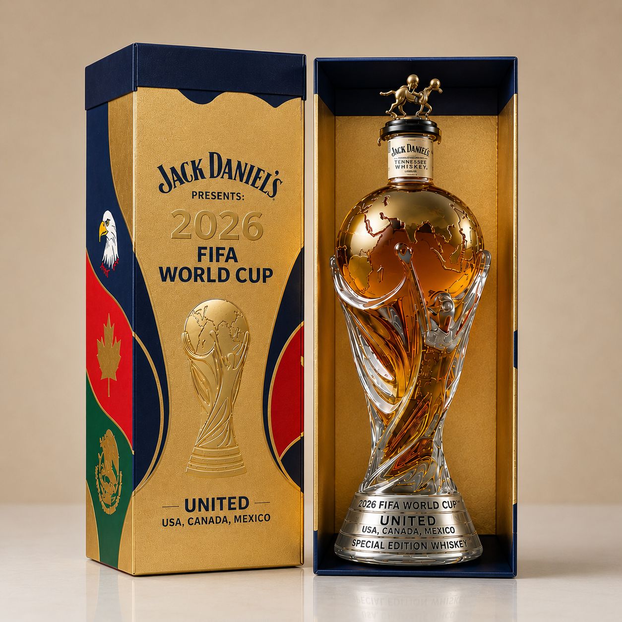 Edición Copa Mundial 2026 - Decantador de Whisky